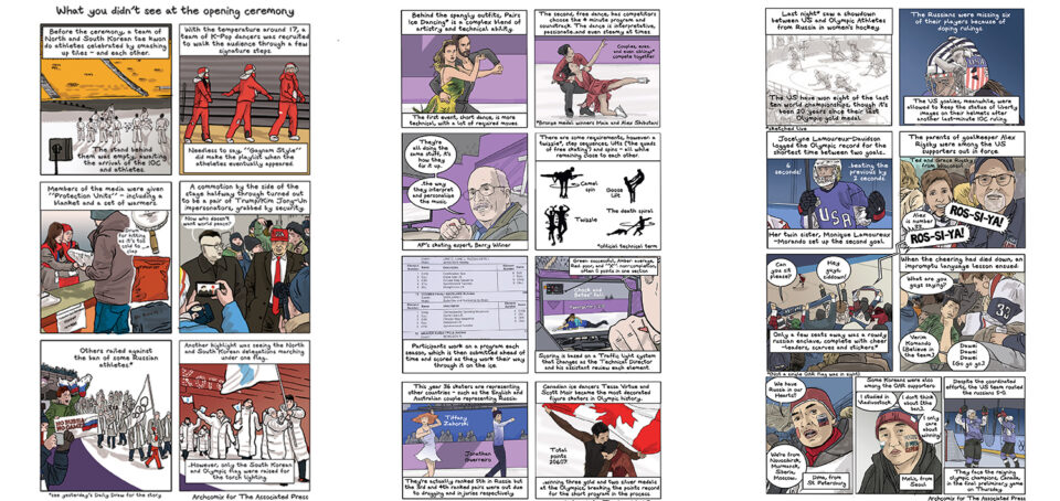 Comics from the 2018 Winter Olympics 